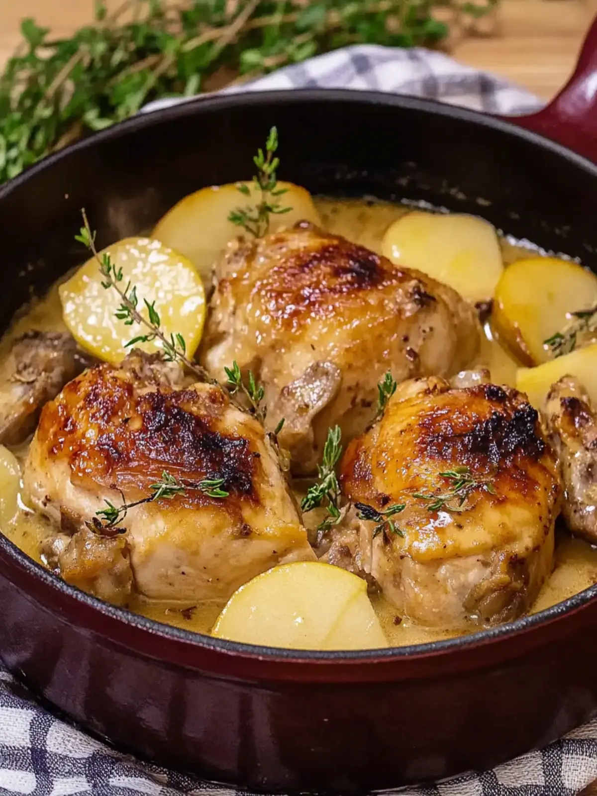 Chicken Normandy or French Apple Cider Chicken