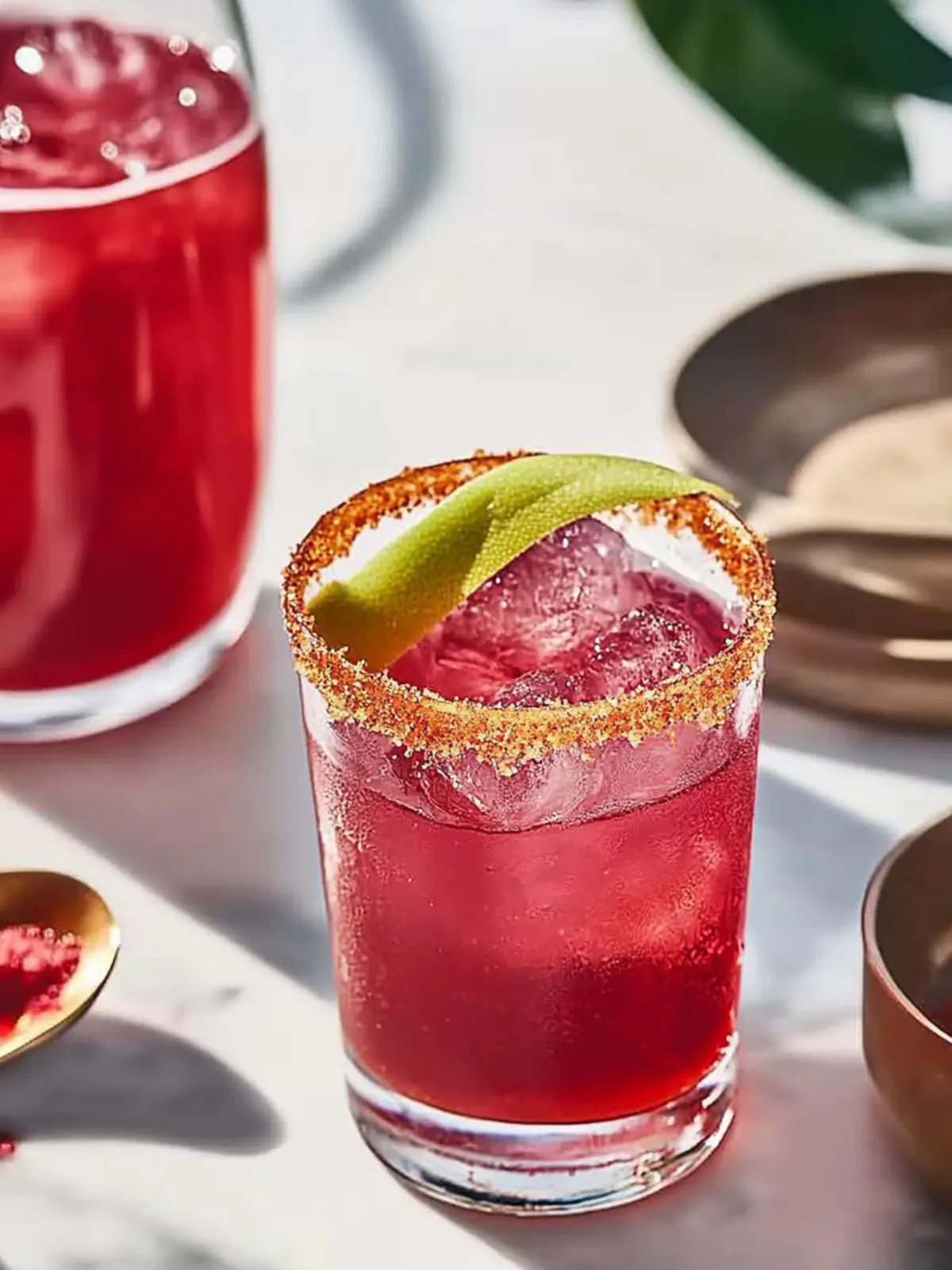 Hibiscus Mezcal Pitcher Cocktail