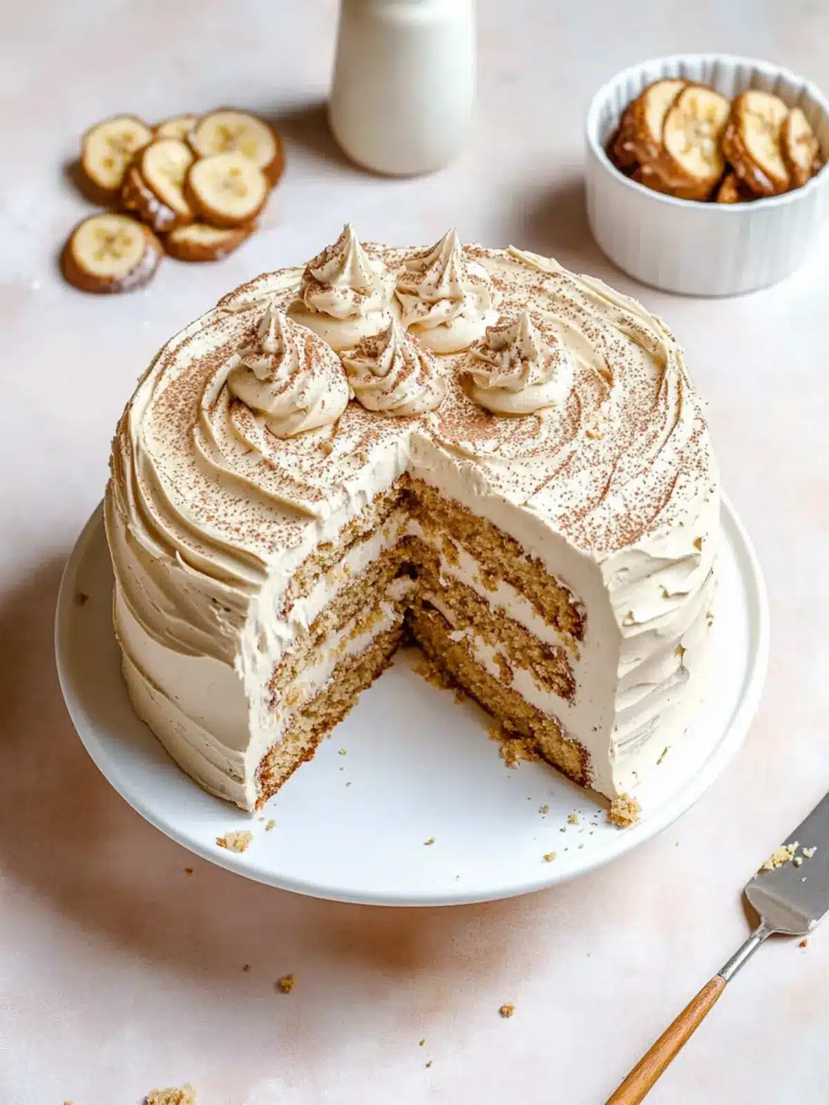 Banana Cookie Butter Cake