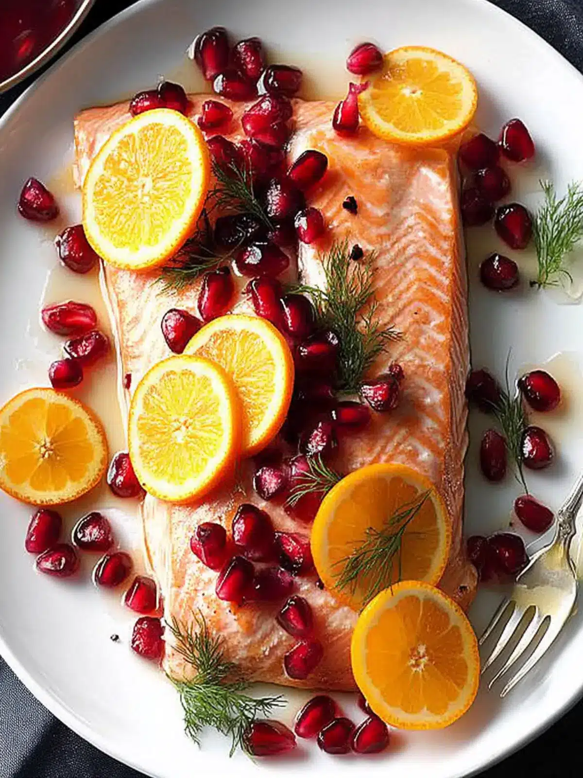 Zesty Orange Pomegranate Salmon: A Flavorful Dinner Delight 2 Orange Pomegranate Salmon