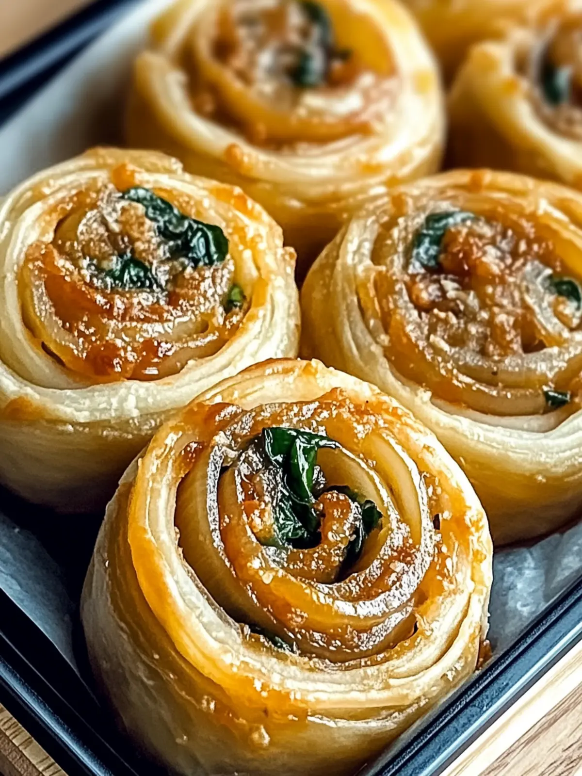 Irresistible Vegan Caramelized Onion & Spinach Pizza Rolls 5 Vegan Caramelized Onion & Spinach Pizza Rolls
