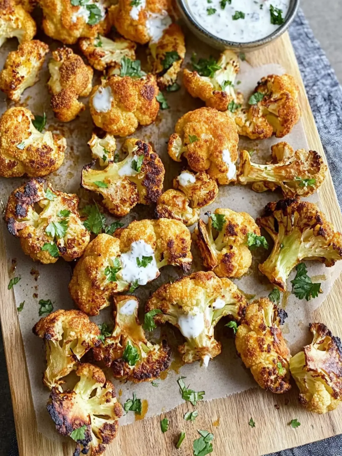 Roasted Greek Yogurt Cauliflower