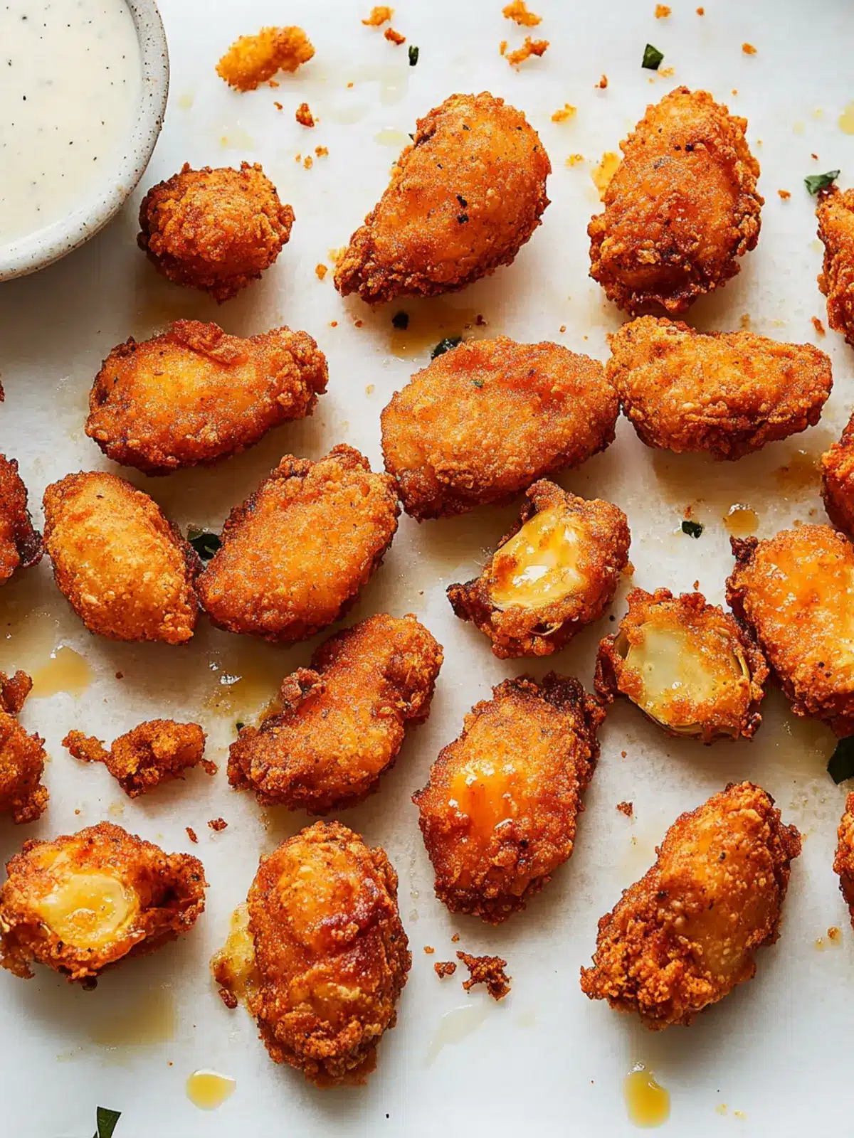 Fried Buffalo Artichoke Hearts