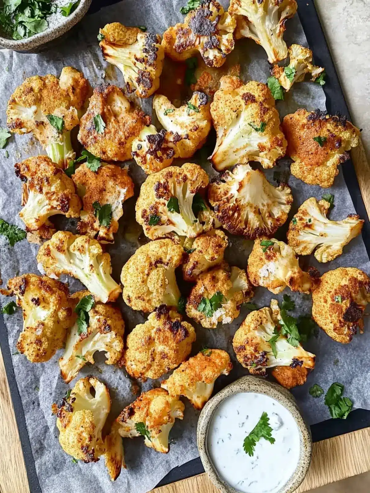 Roasted Greek Yogurt Cauliflower
