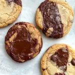 Half-n-Half Chocolate Chocolate Chip Cookies