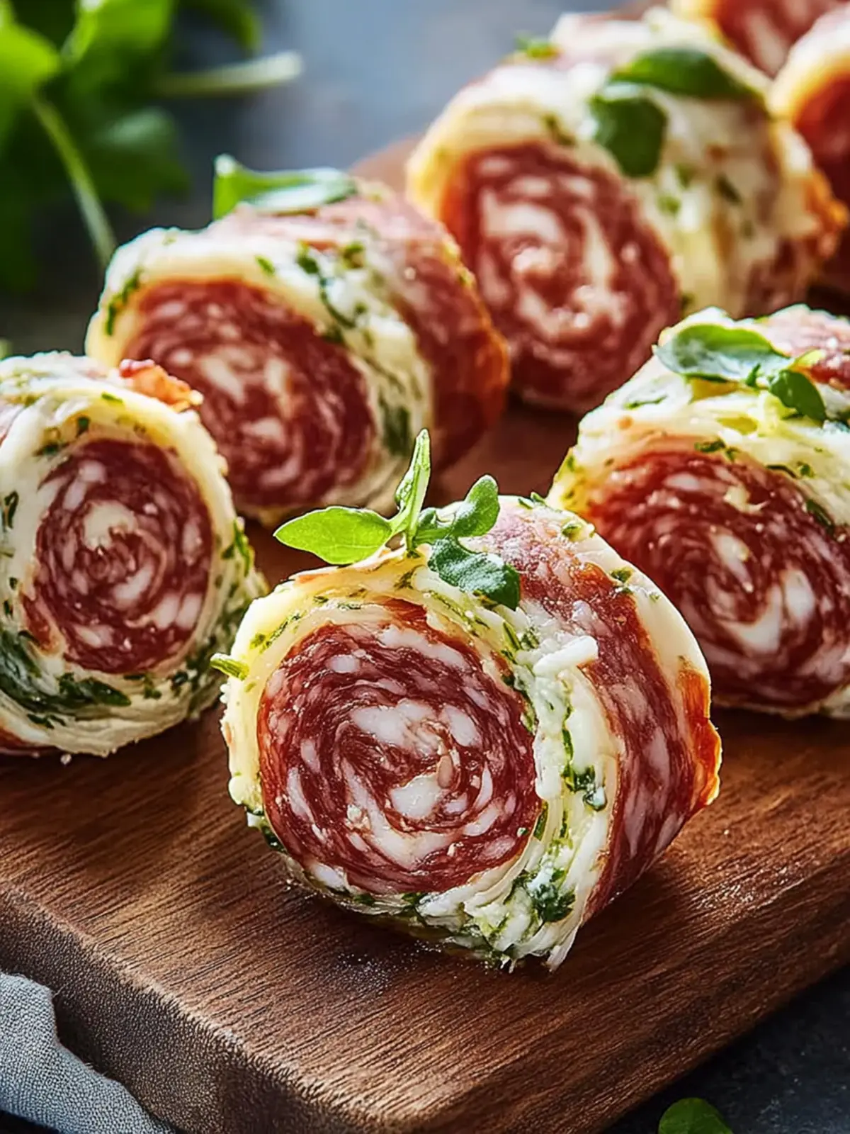 Delicious Salami Pinwheels Perfect for Quick Appetizers 3 Salami Pinwheels