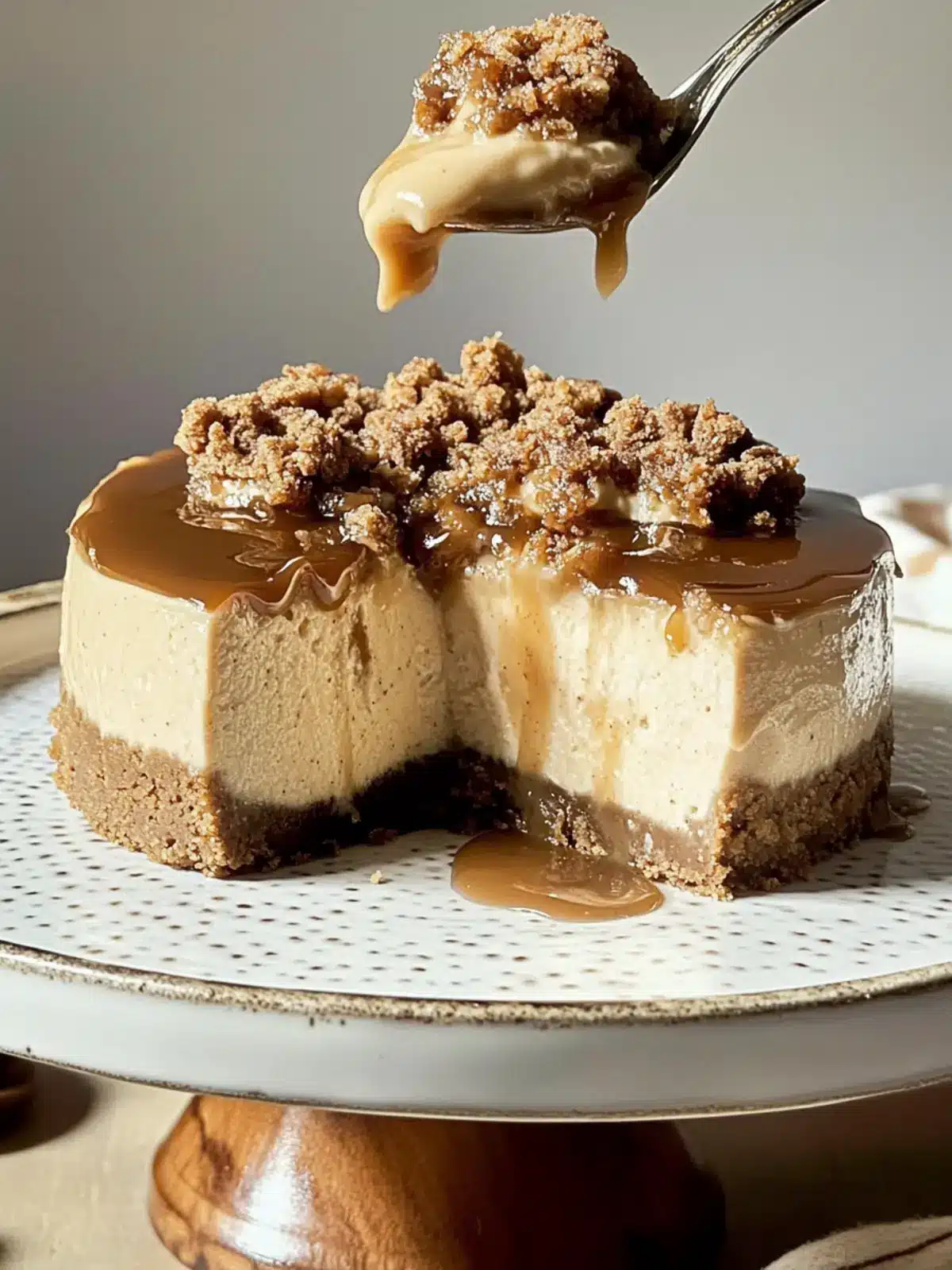 Indulge in Salted Caramel Gingerbread Streusel Cheesecake Delight 2 Salted Caramel Gingerbread Streusel Cheesecake