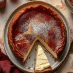 Eggnog Basque Cheesecake