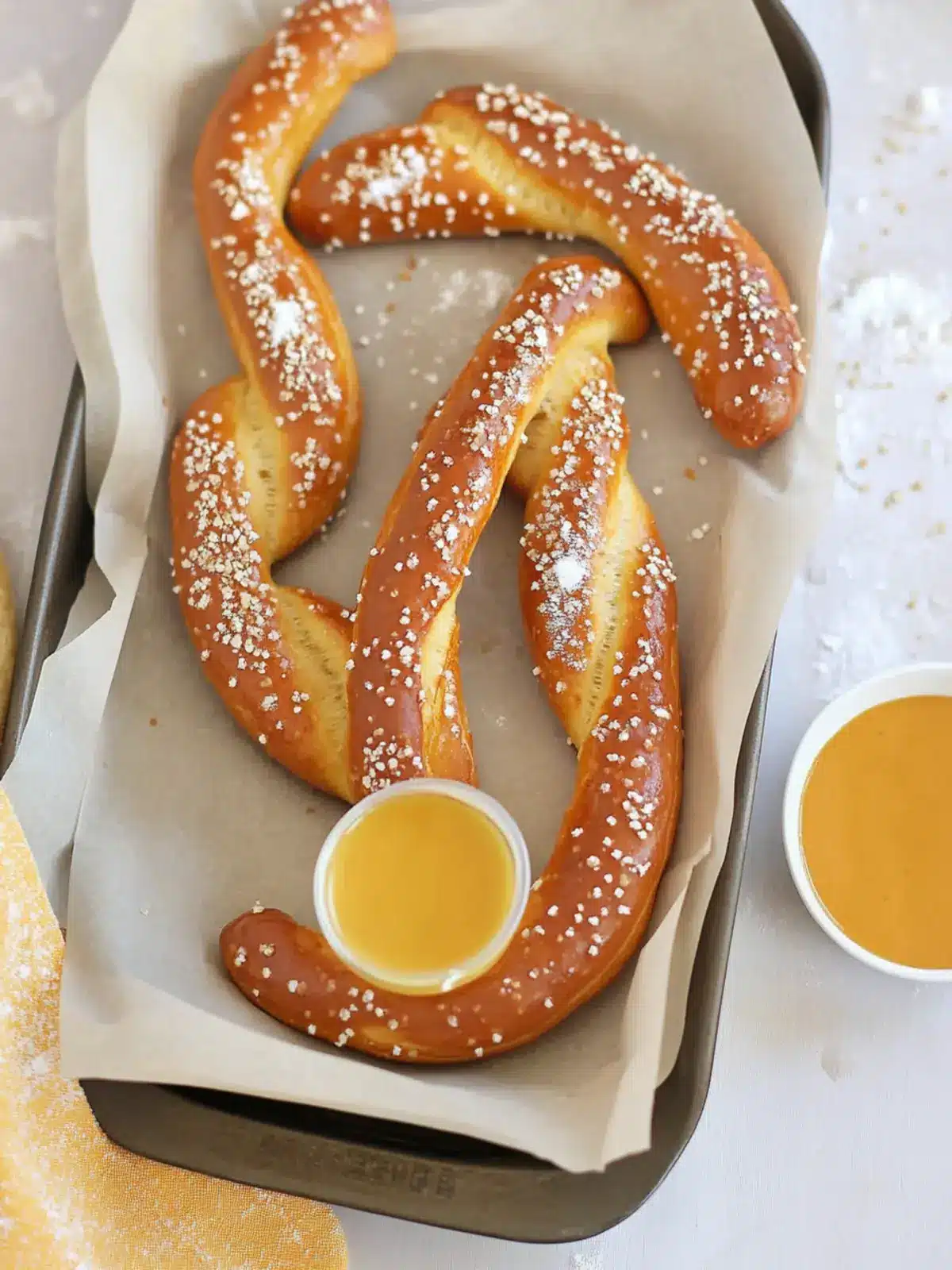 Homemade German Soft Pretzel Sticks: Easy and Irresistible! 4 German Soft Pretzel Sticks
