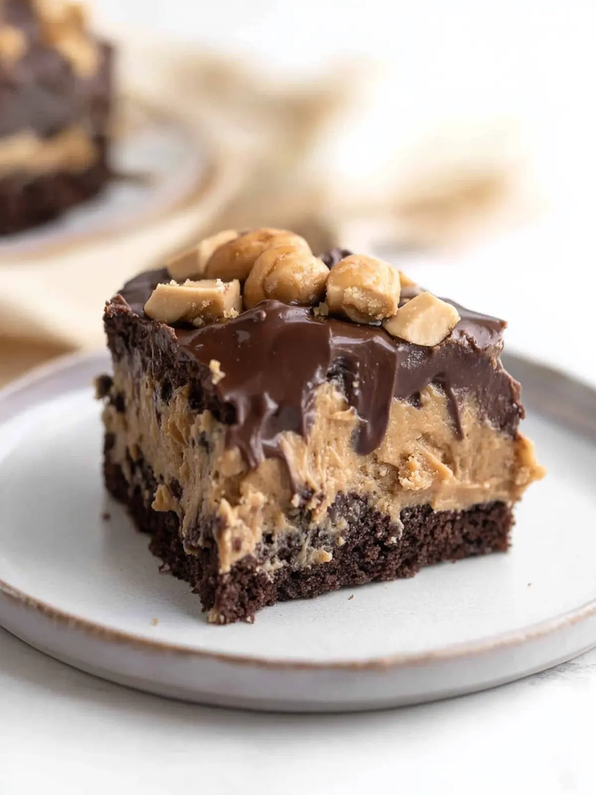 Peanut Butter Earthquake Cake