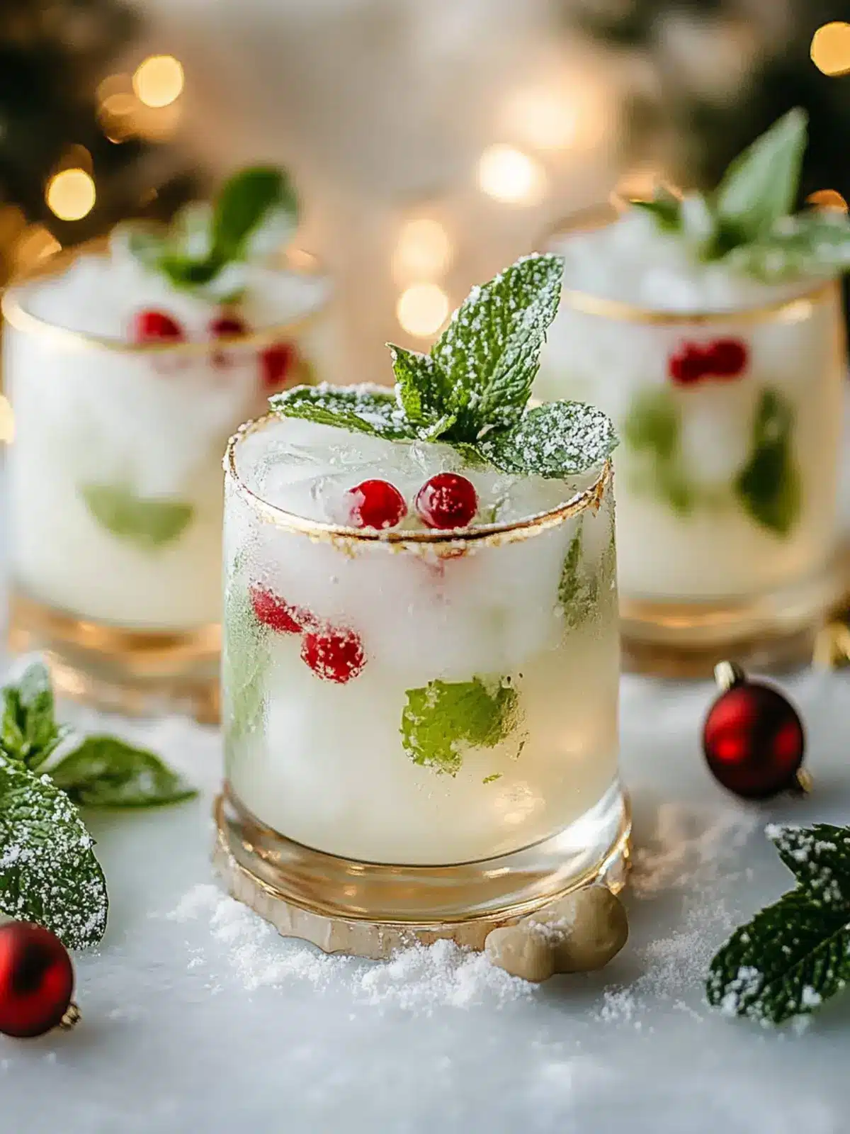 White Christmas Mojitos