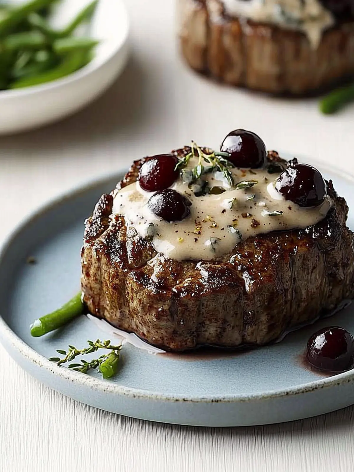 Spice-Crusted Steaks with Cherry Sauce for Flavor Lovers 4 Spice-Crusted Steaks with Cherry Sauce