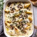 Creamy White Wine Mushroom Stuffed Shells