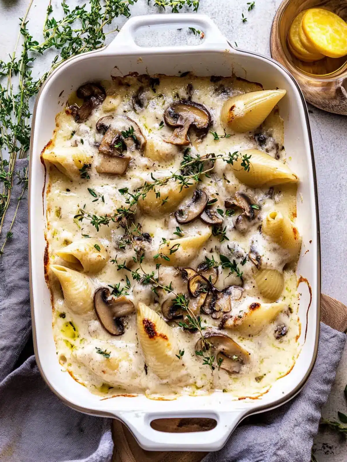 Creamy White Wine Mushroom Stuffed Shells Easy Comfort Food 5 Creamy White Wine Mushroom Stuffed Shells