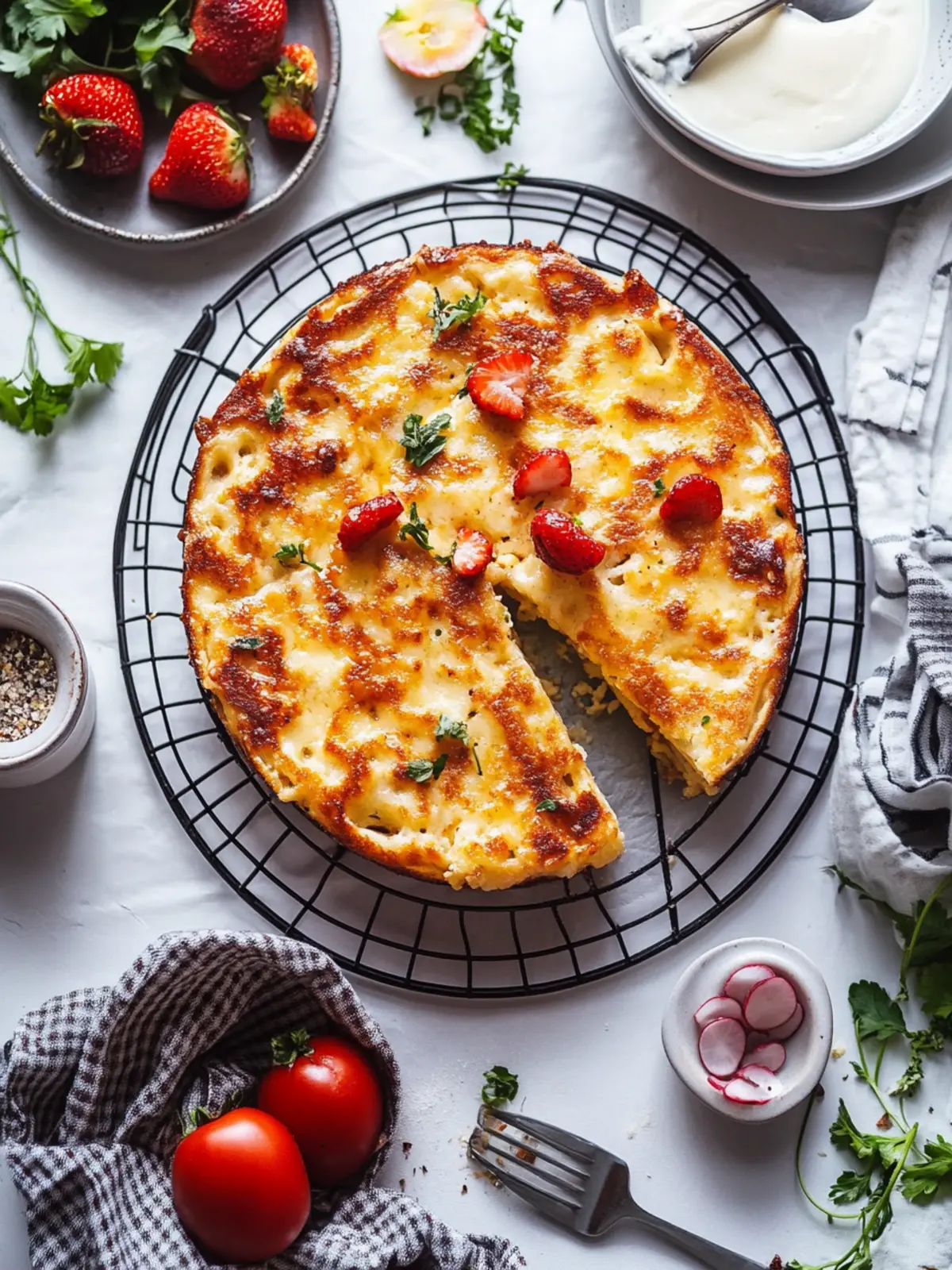 Savoury Baked French Toast