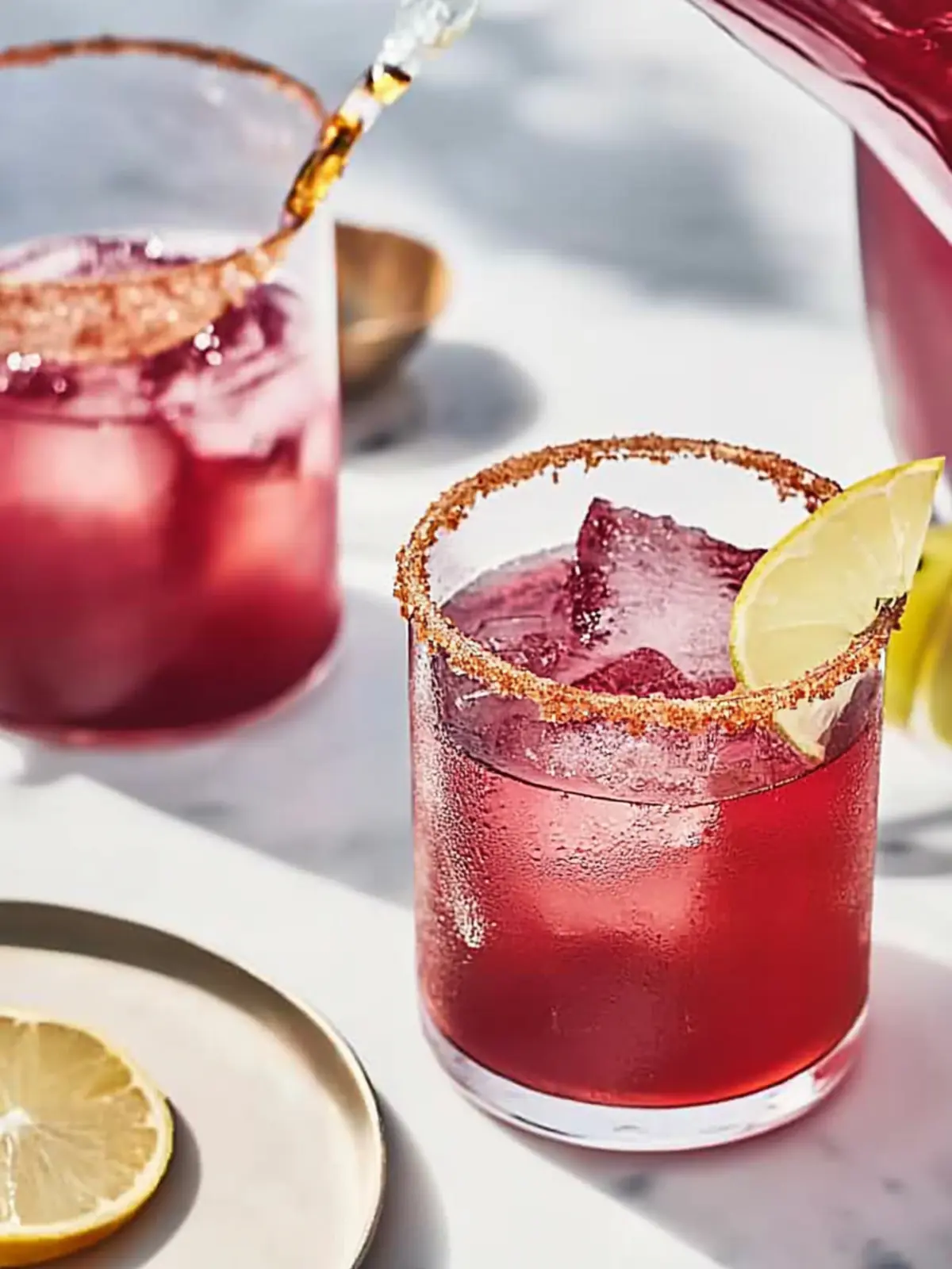 Hibiscus Mezcal Pitcher Cocktail