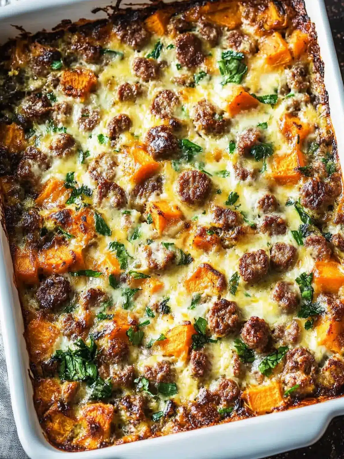 Delicious Sweet Potato Sausage Breakfast Casserole Awaits 2 Sweet Potato Sausage Breakfast Casserole