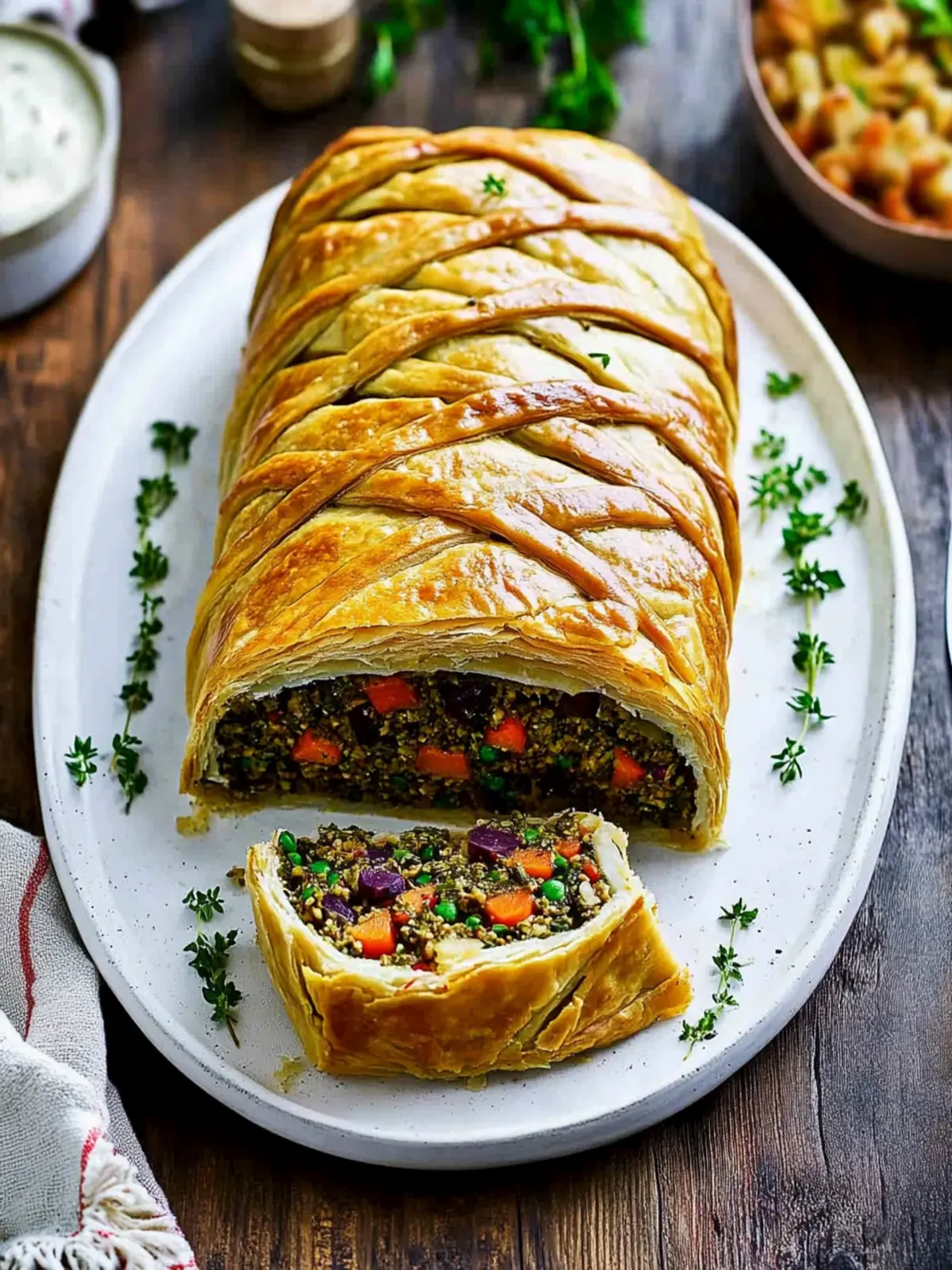 Irresistible Vegan Wellington with Chickpeas & Walnuts Delight 3 Vegan Wellington