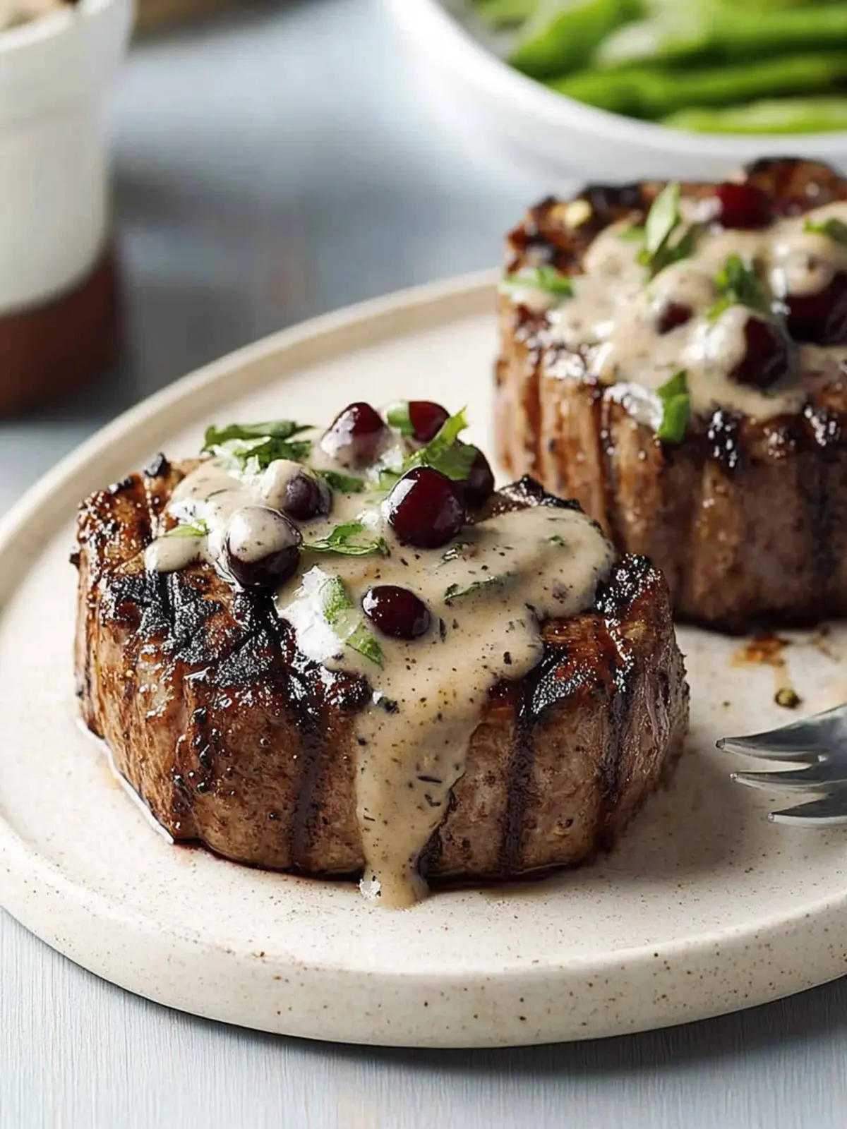 Spice-Crusted Steaks with Cherry Sauce for Flavor Lovers 2 Spice-Crusted Steaks with Cherry Sauce