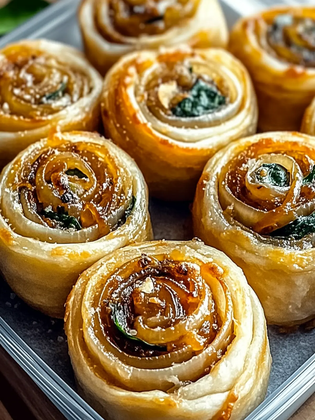 Irresistible Vegan Caramelized Onion & Spinach Pizza Rolls 4 Vegan Caramelized Onion & Spinach Pizza Rolls