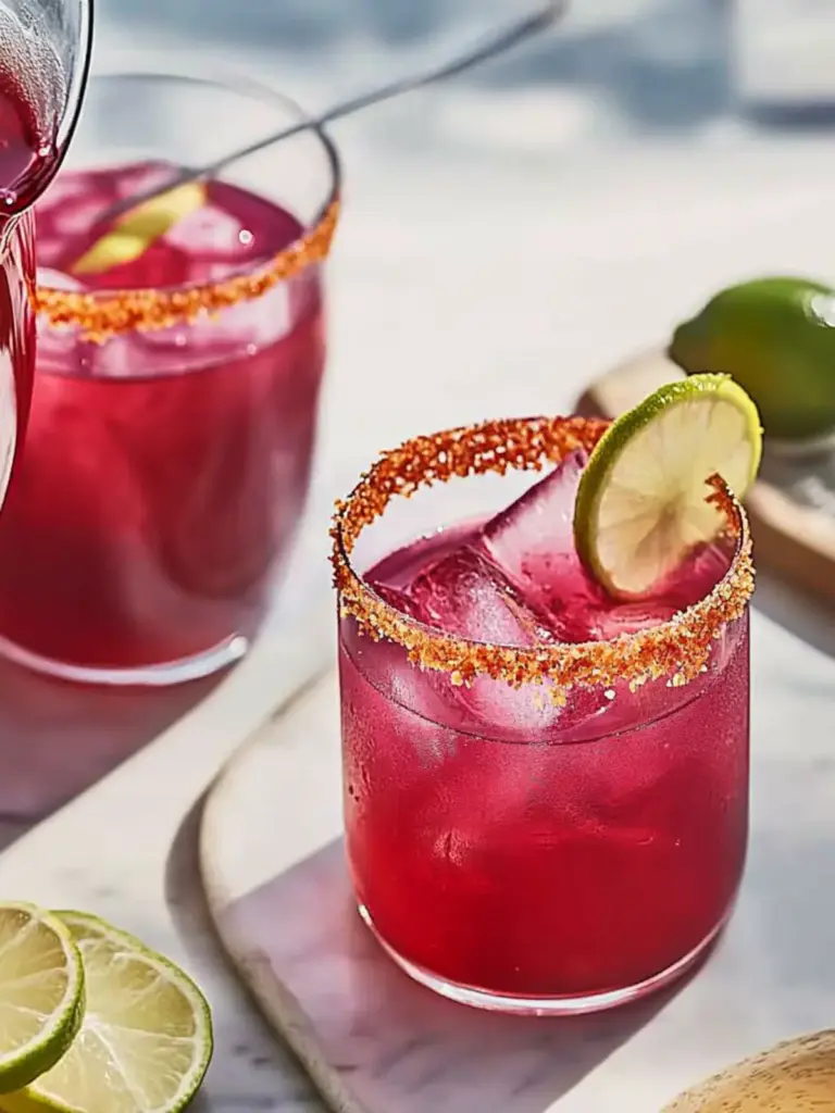 Hibiscus Mezcal Pitcher Cocktail