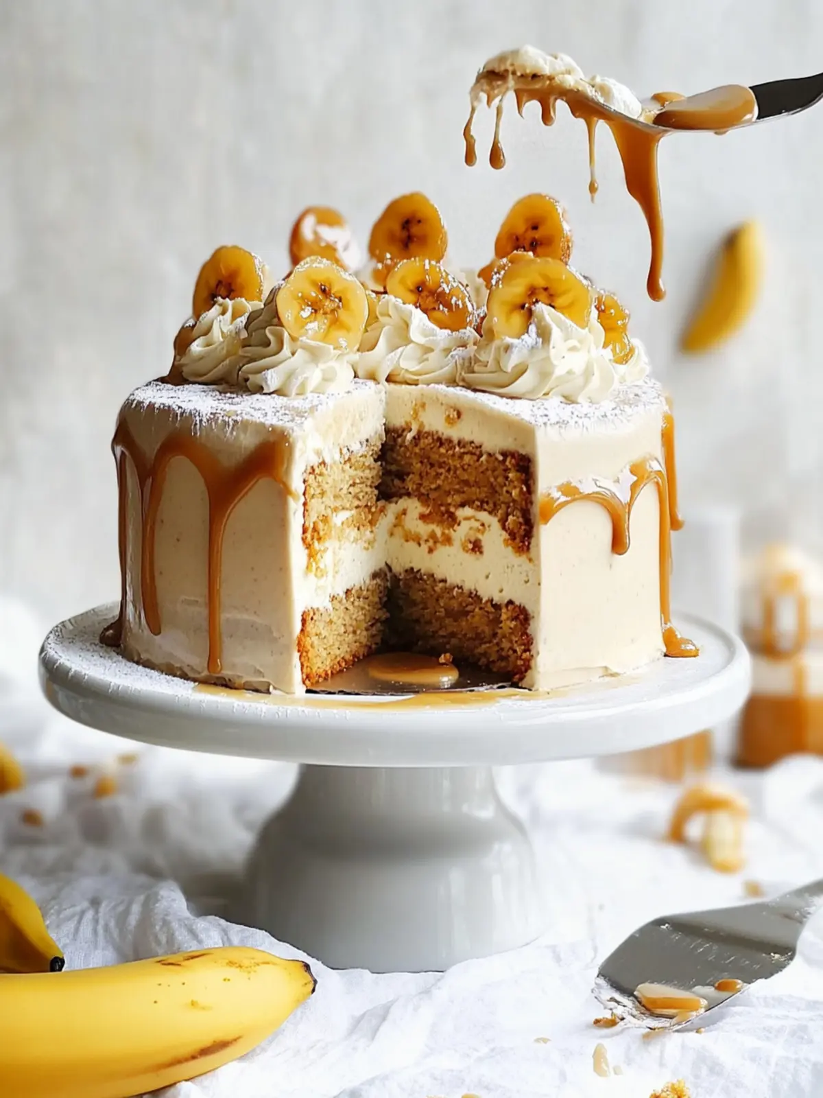 Decadent Vegan Banoffee Cake to Satisfy Your Sweet Cravings 5 Vegan Banoffee Cake