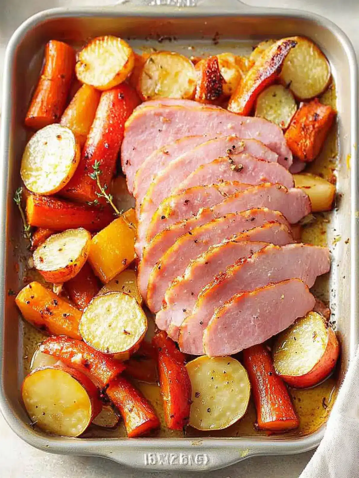 Sliced Ham with Roasted Vegetables for Cozy Nights In 5 Sliced Ham with Roasted Vegetables