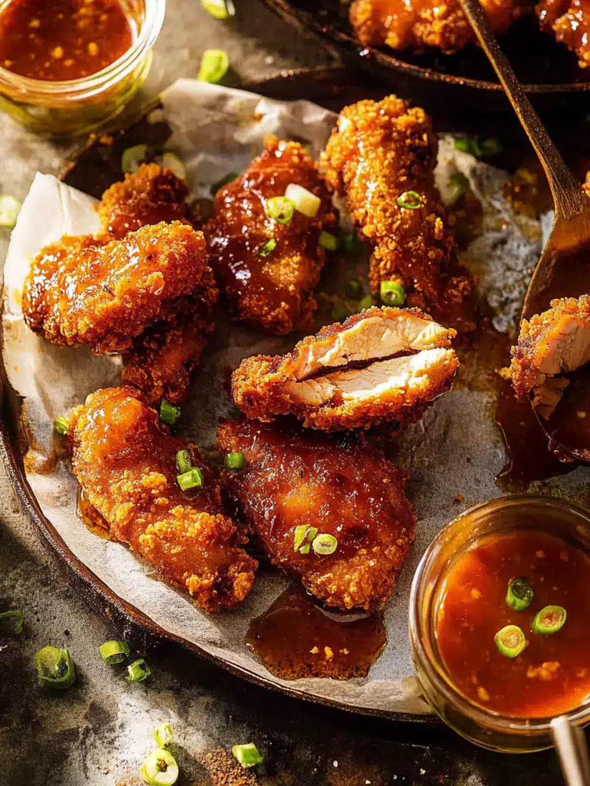 Baked Crunchy Honey Buffalo Chicken