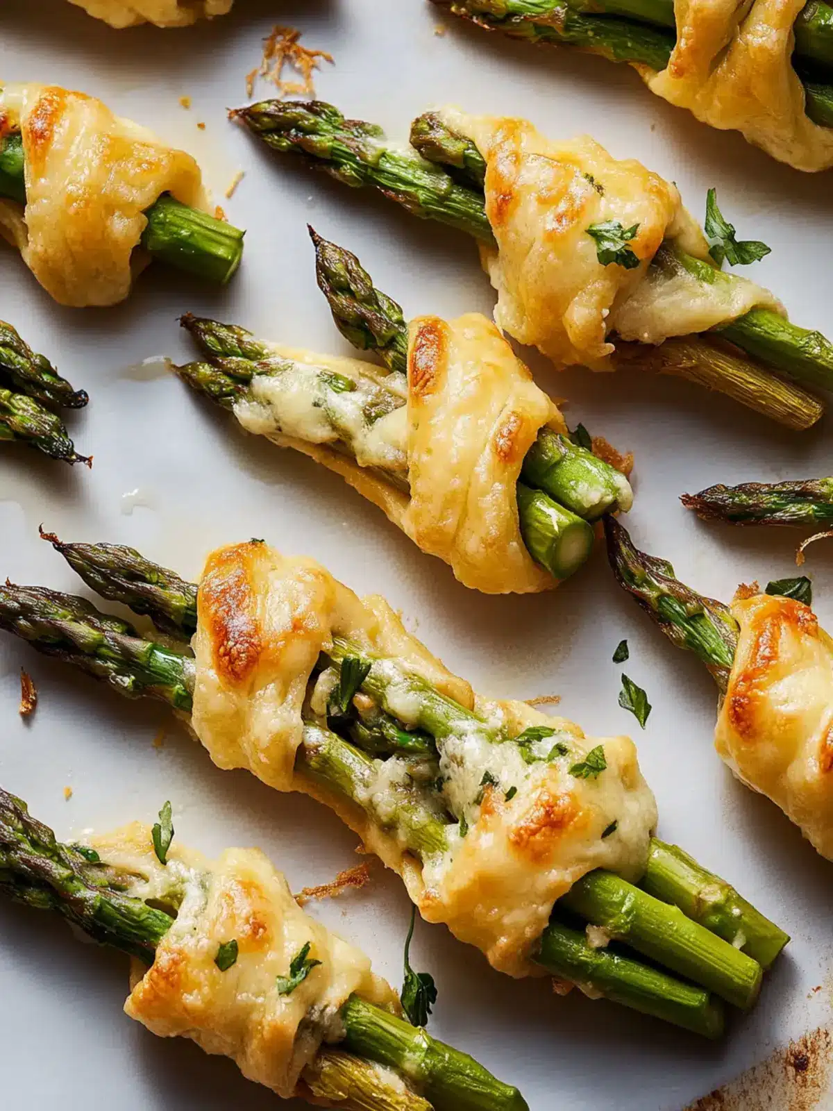 Alfredo Asparagus Bundles