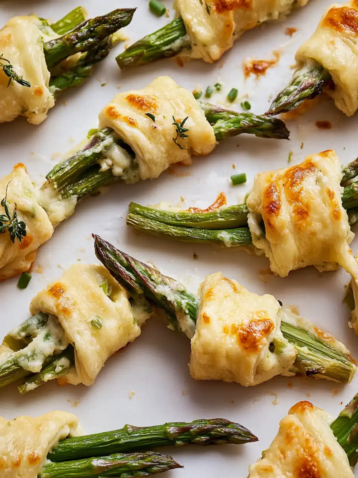 Alfredo Asparagus Bundles