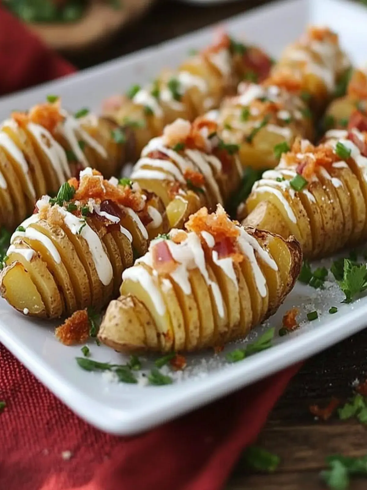 New Year's Eve Fingerling Hasselback Loaded Potato Bites Delight 2 New Year's Eve Fingerling Hasselback Loaded Potato Bites
