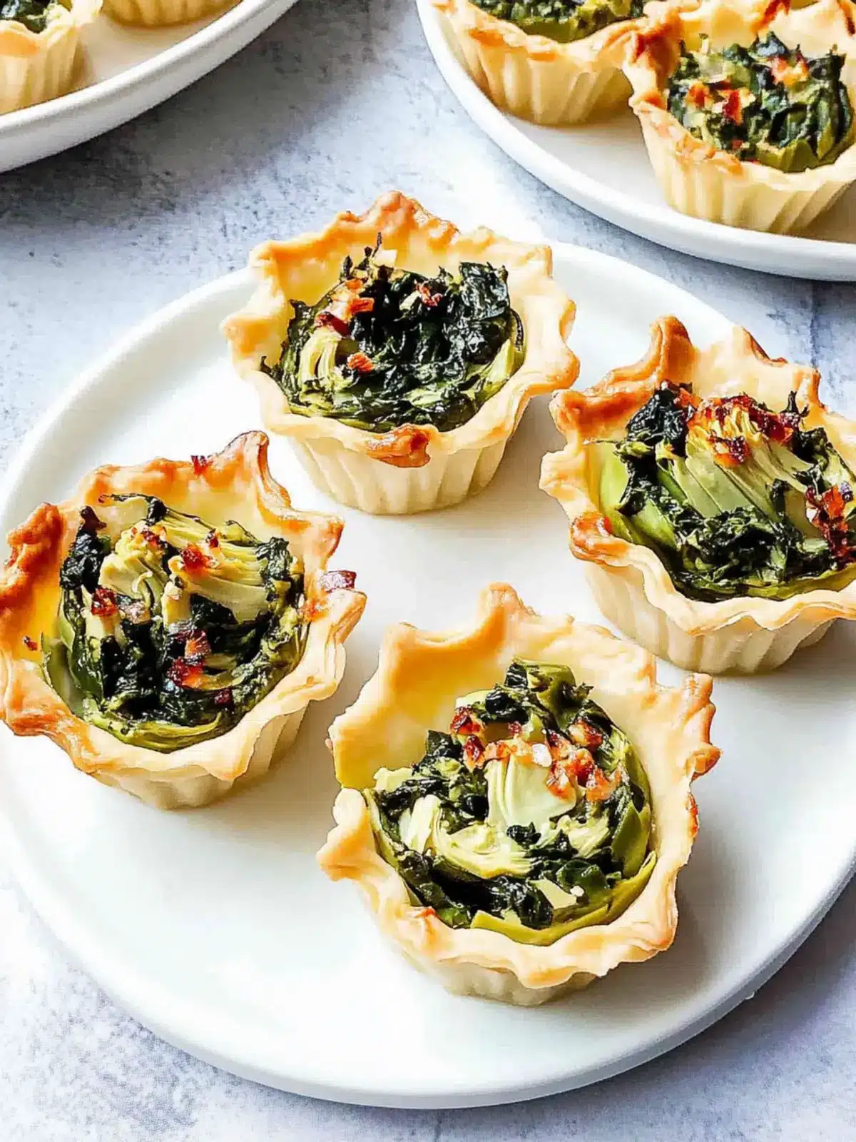 Make Ahead Spinach Artichoke Tartlets