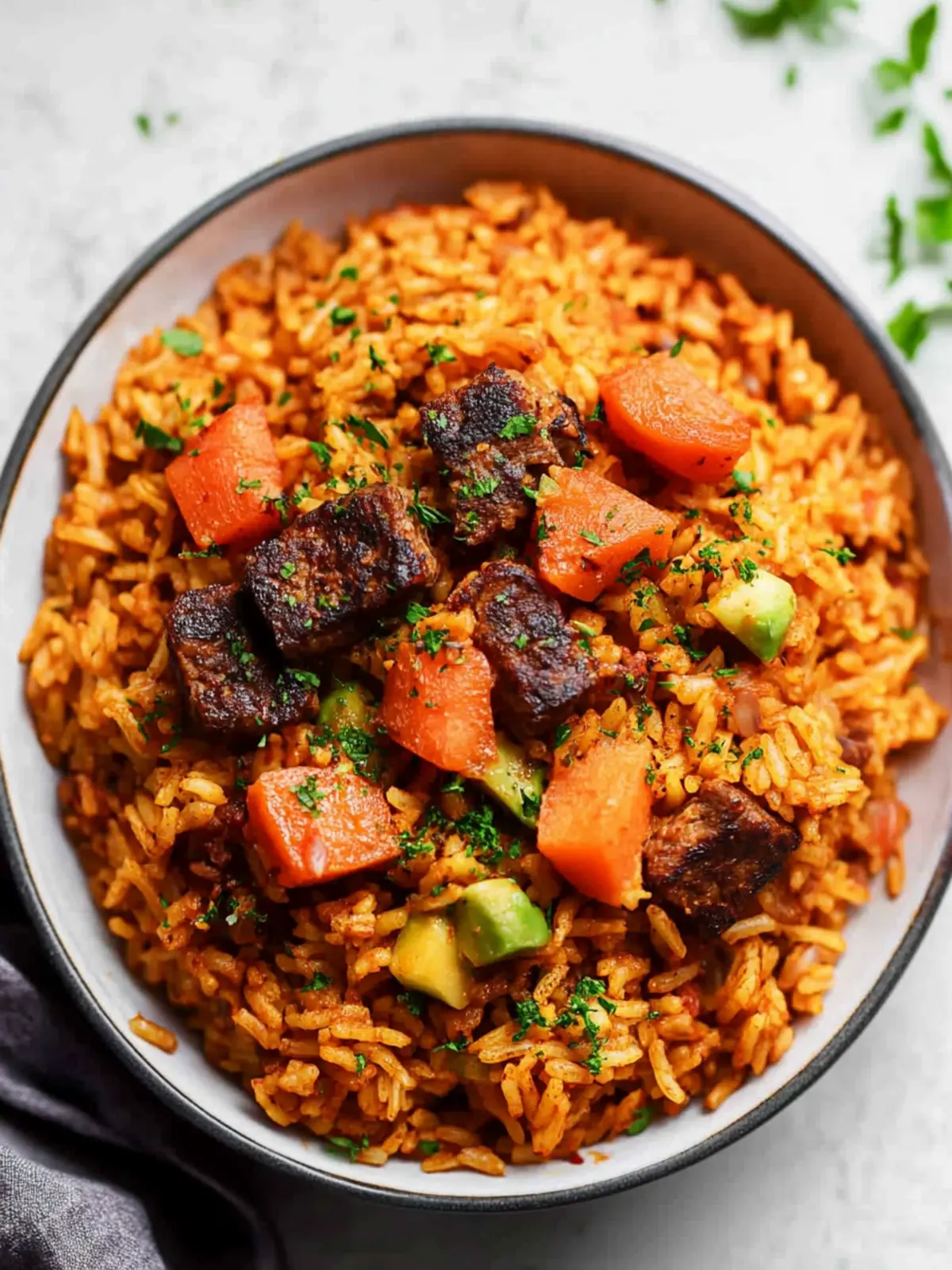 Savor Jollof Rice Like Never Before with Sirloin Steak Bliss 4 Jollof Rice