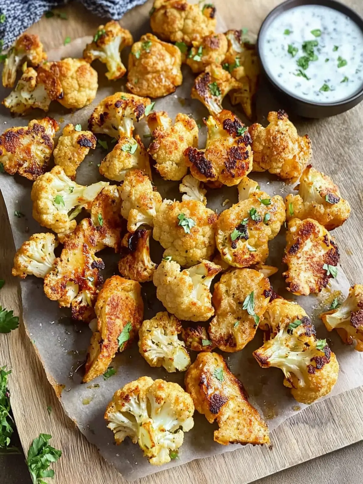 Roasted Greek Yogurt Cauliflower