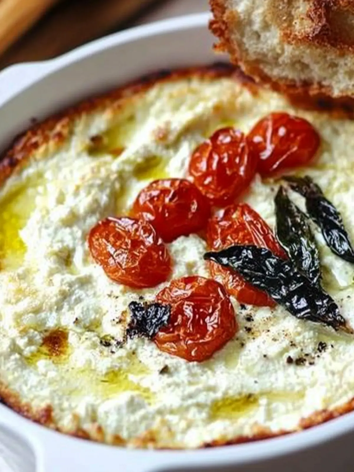Baked Ricotta Dip with Roasted Tomatoes for Cozy Nights 4 Baked Ricotta Dip