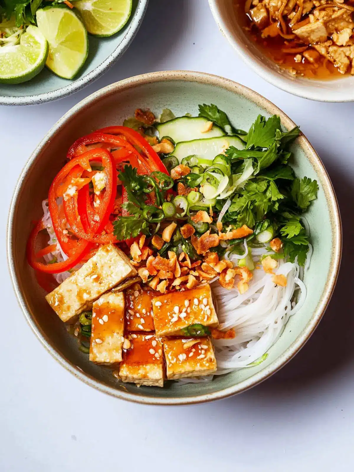 Savory Tofu Vermicelli Salad Bowls for a Flavorful Treat 2 Tofu Vermicelli Salad Bowls