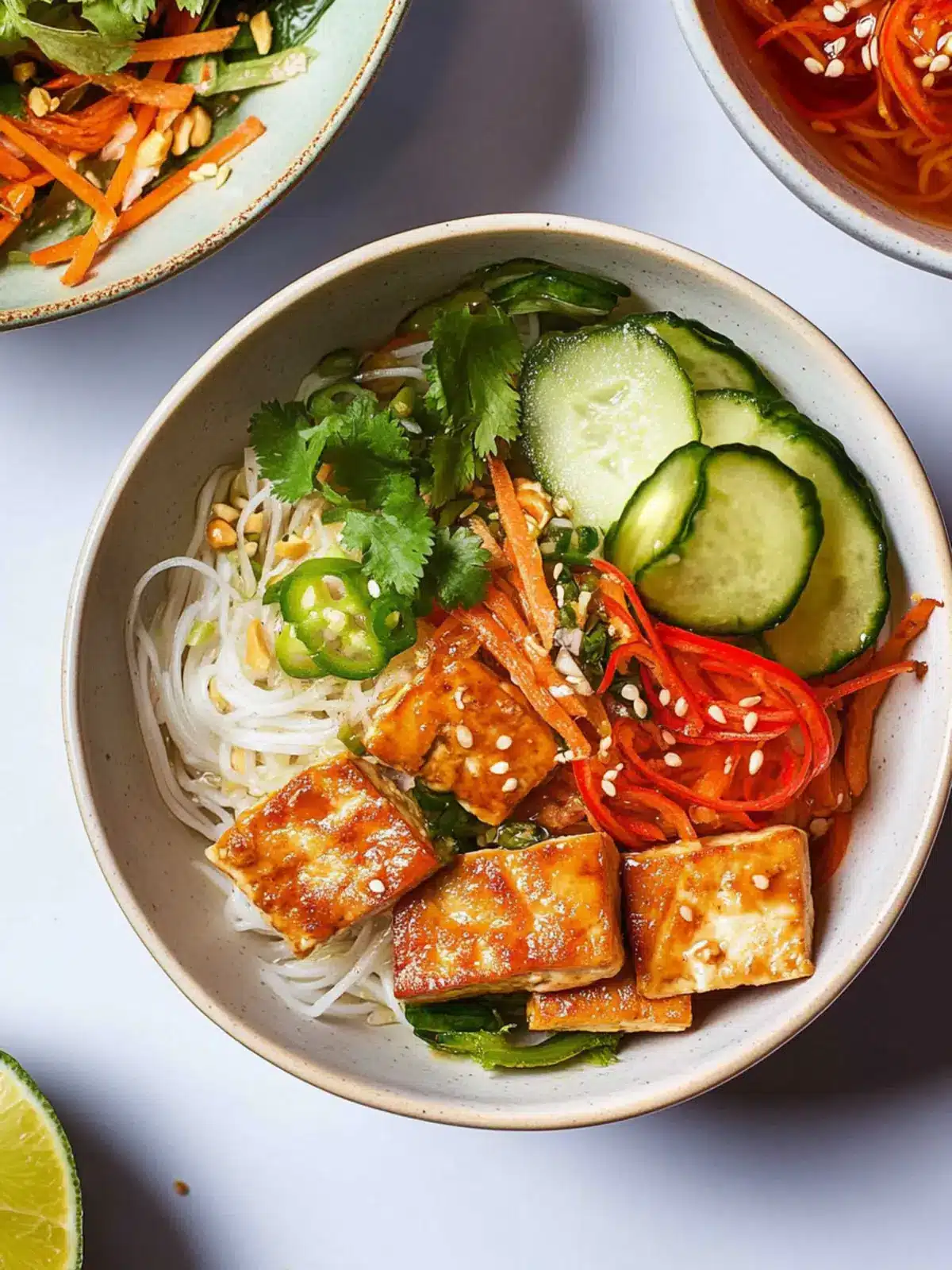 Savory Tofu Vermicelli Salad Bowls for a Flavorful Treat 3 Tofu Vermicelli Salad Bowls