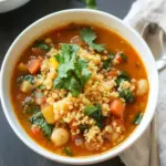 Moroccan-Spiced Vegetable Soup with Couscous