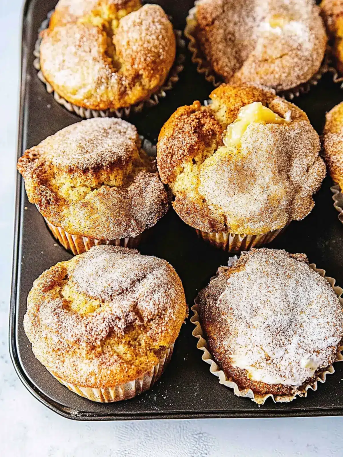 Moist Banana Cinnamon Muffins with Sour Cream