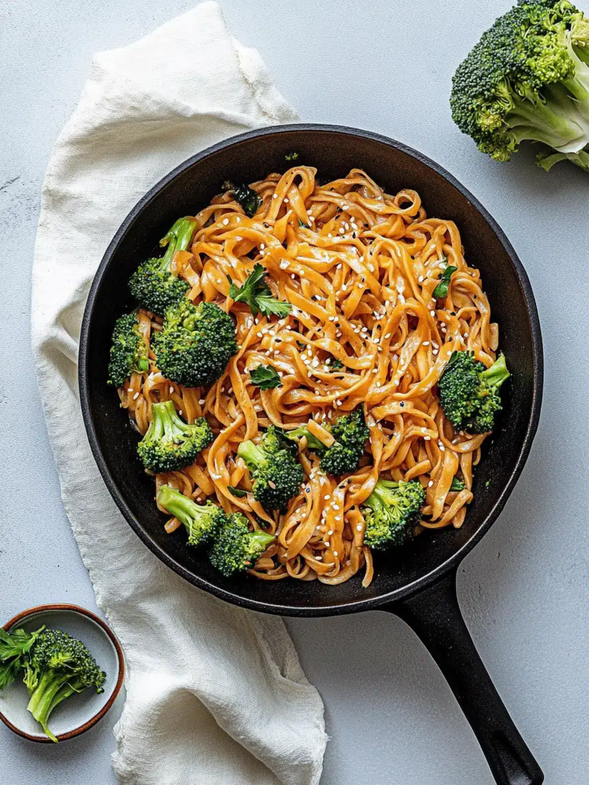 Crispy Broccoli Sweet and Spicy Sesame Tahini Noodles Delight 3 Crispy Broccoli Sweet and Spicy Sesame Tahini Noodles