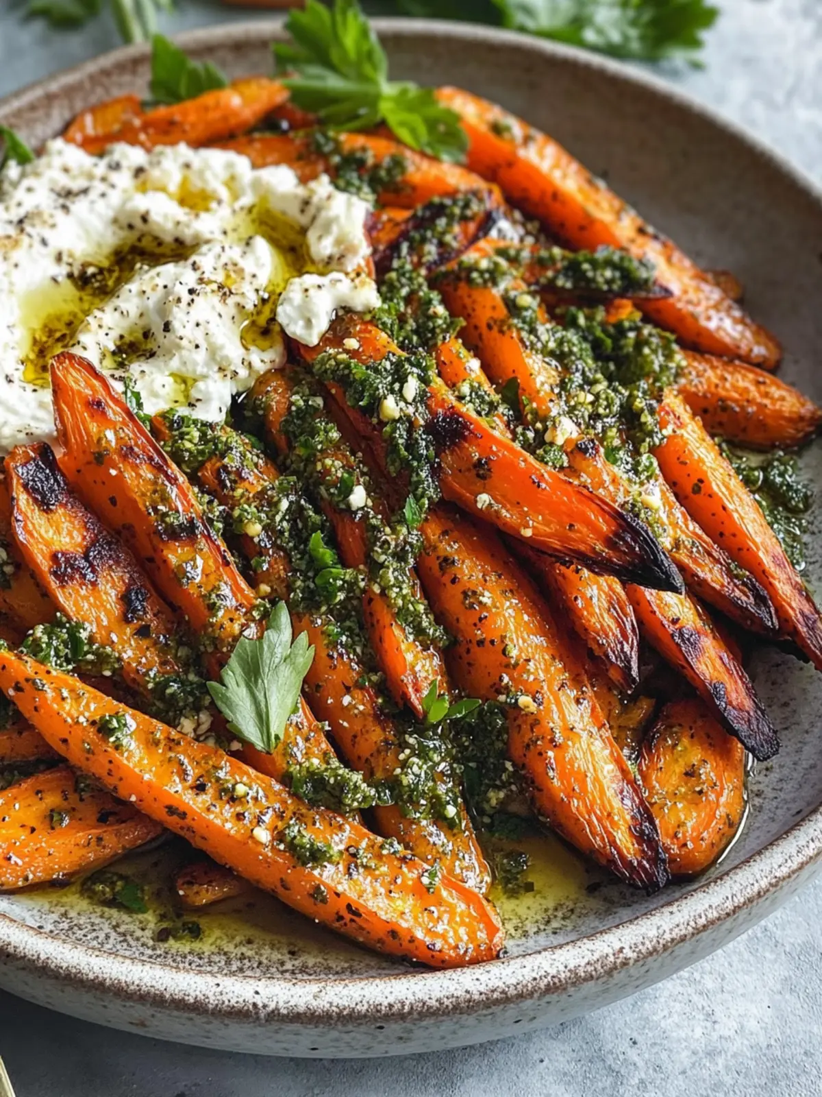 Za'atar Roasted Carrots with Feta Dip Your New Favorite Side! 3 Za'atar Roasted Carrots with Feta Dip