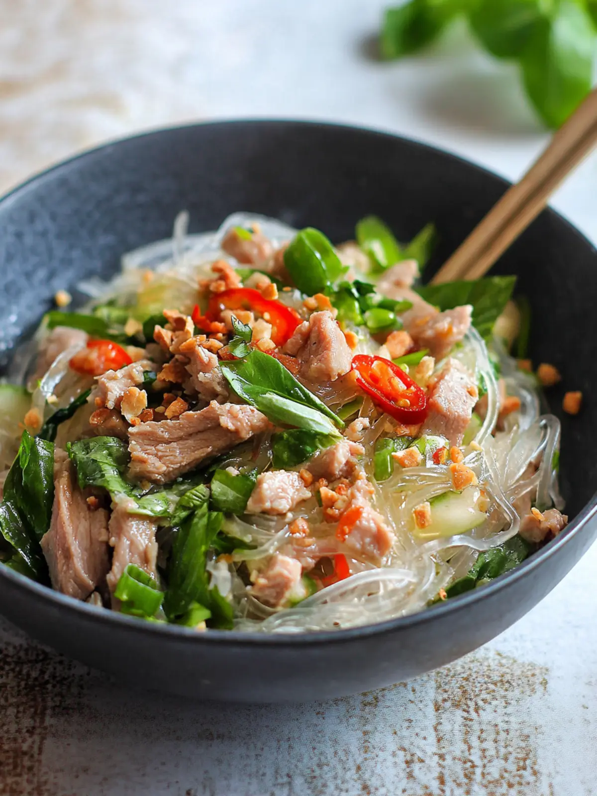 Thai Pork Salad with Cellophane Noodles