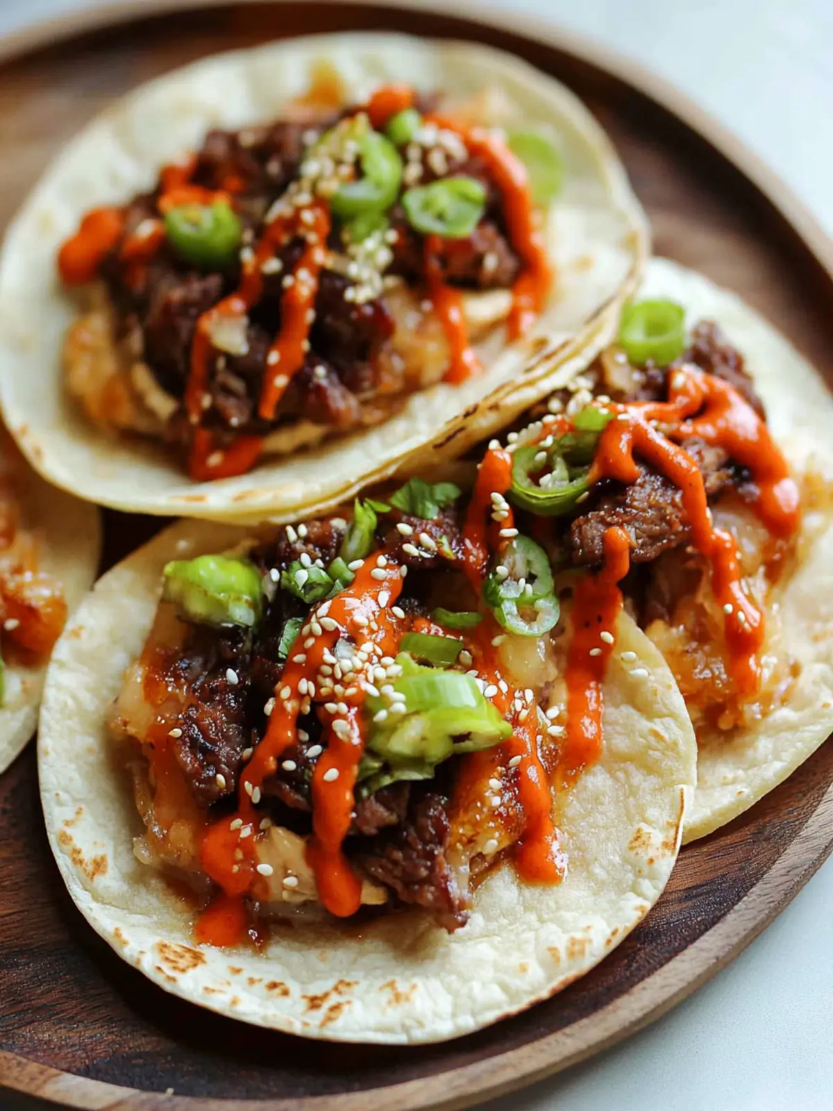 Bulgogi Beef Smashburger Tacos