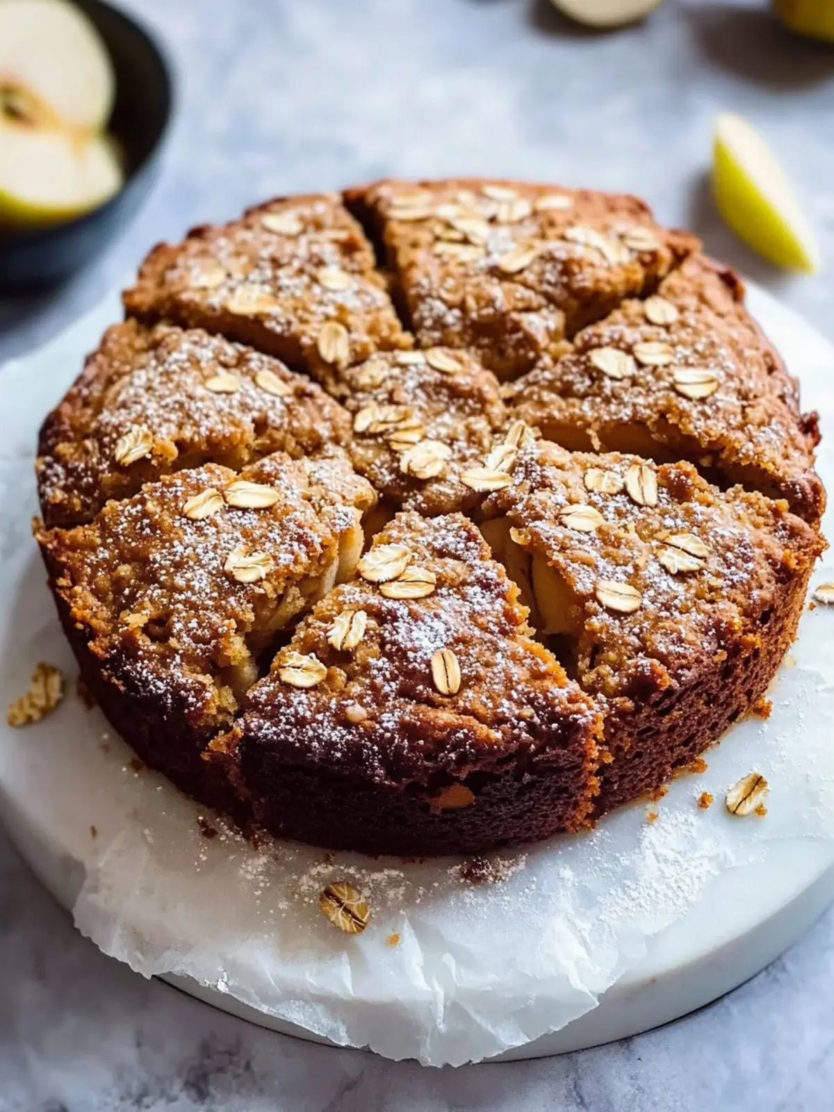 Indulge in Healthy Breakfast Oatmeal Apple Cake Flourless Delight 2 Healthy Breakfast Oatmeal Apple Cake (Flourless)