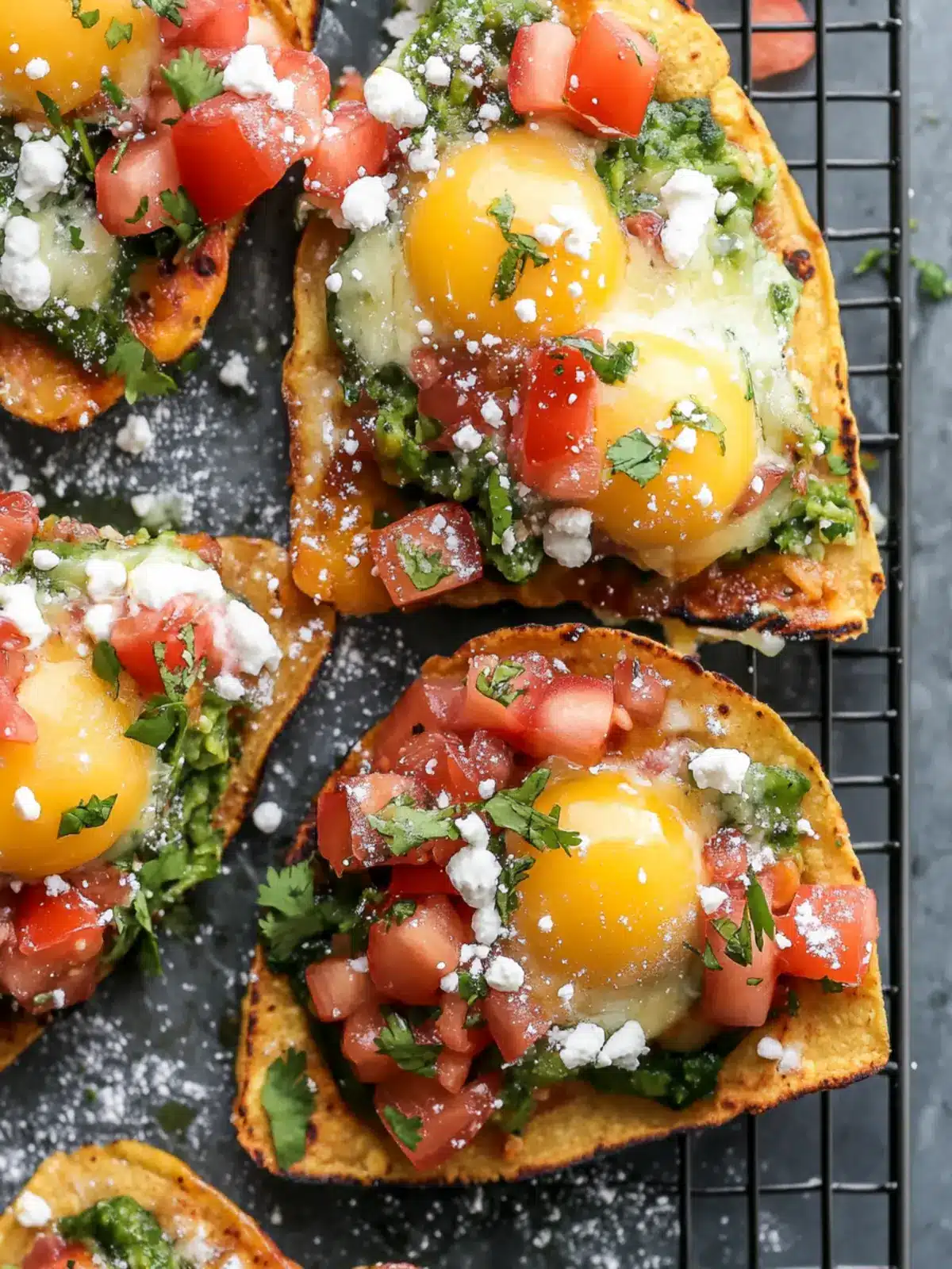 Breakfast Tostada Wedges