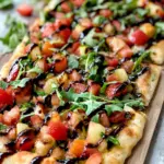 Vegan Bruschetta and Arugula Flatbread Pizza with Balsamic Zing 7 Vegan Bruschetta and Arugula Flatbread Pizza with a Balsamic Glaze