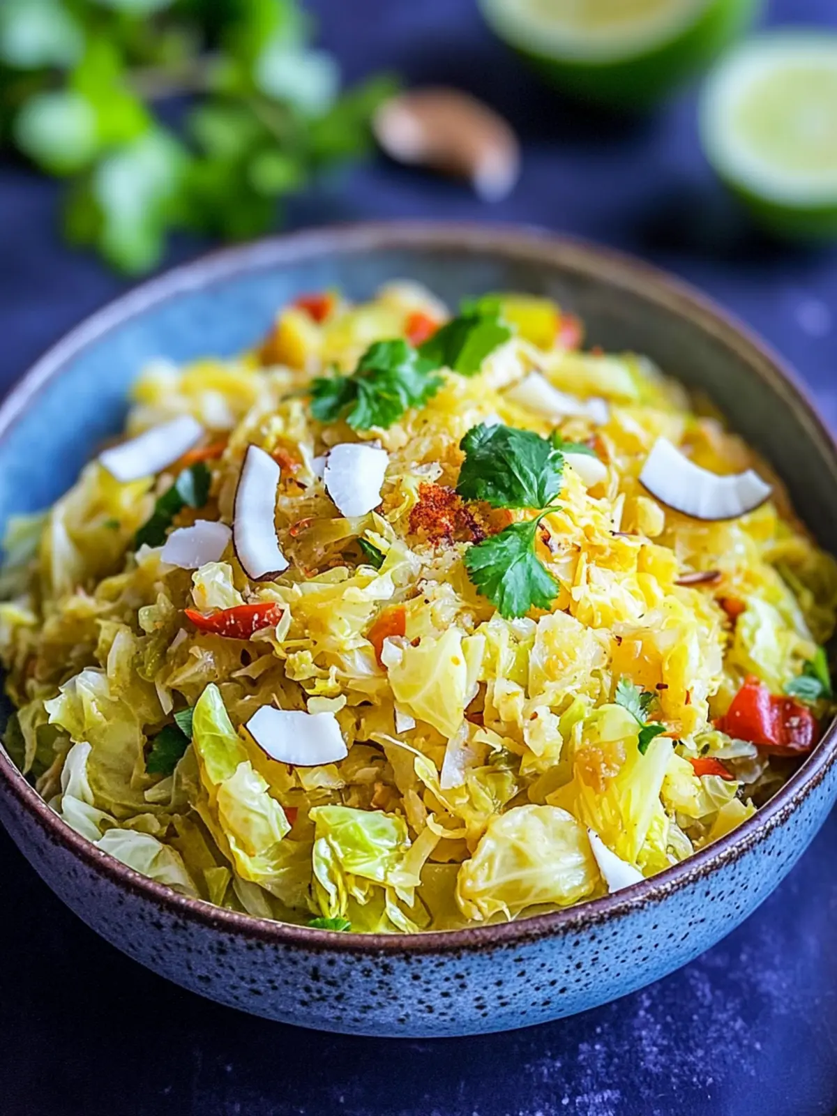 Instant Pot Cabbage With Coconut & Spices