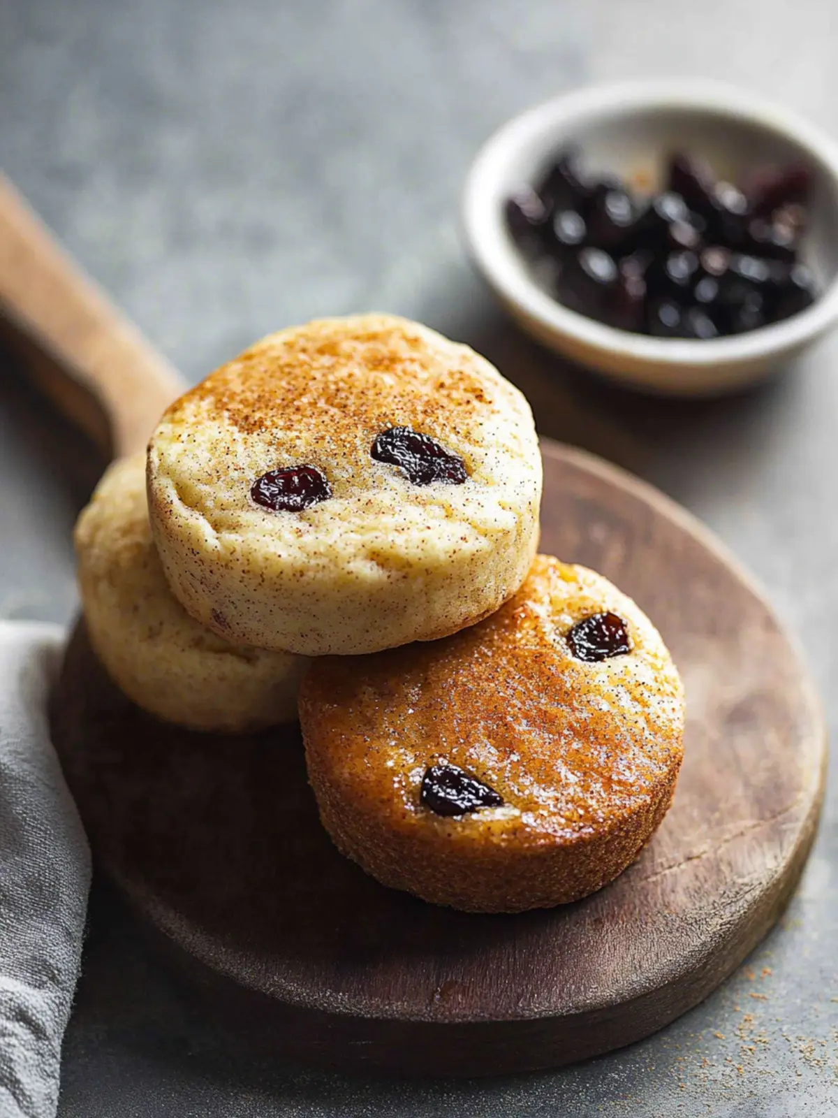 Sourdough Cinnamon-Raisin English Muffins