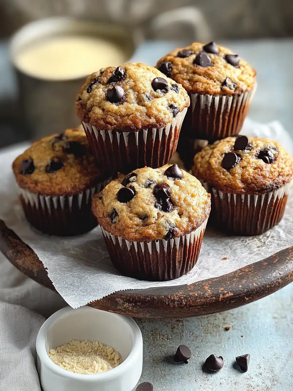 Bakery-Style Brown Butter Chocolate Chip Muffins