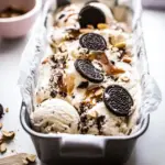 Oreo Salted Almond Caramel Swirl Homemade Ice Cream